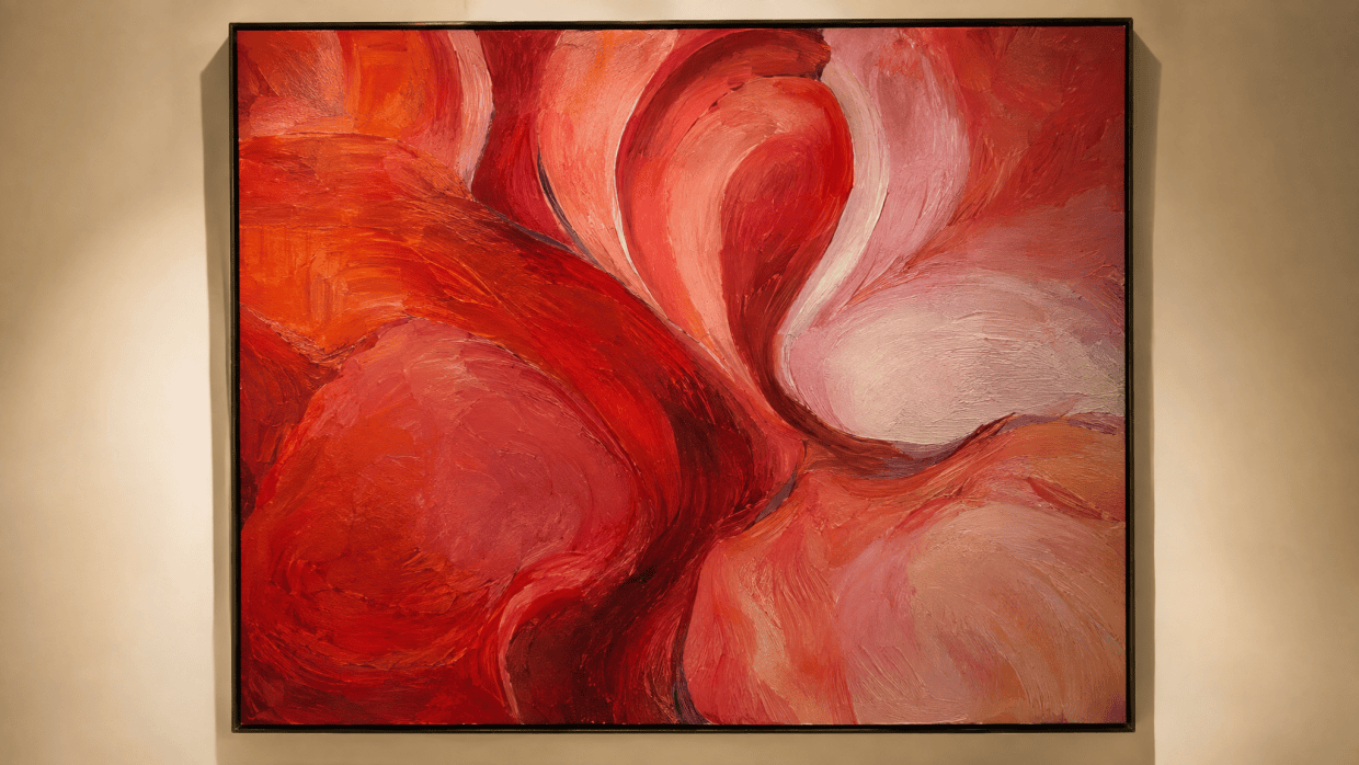 Love abstract red pink