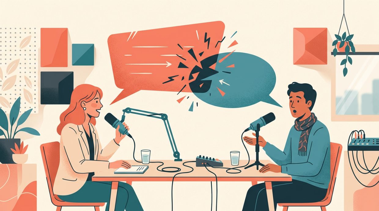 Speech bubble clash